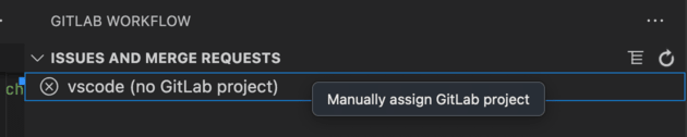 Assign GitLab project manually